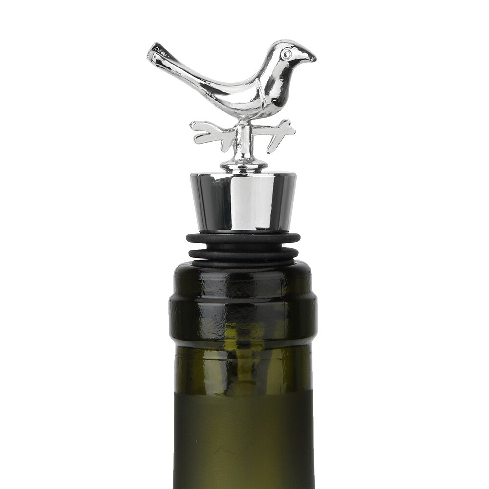 Hilife zink legering flaske propper vin flaske stik gadgets vin prop køkken tilbehør bar værktøj barware: Fugl