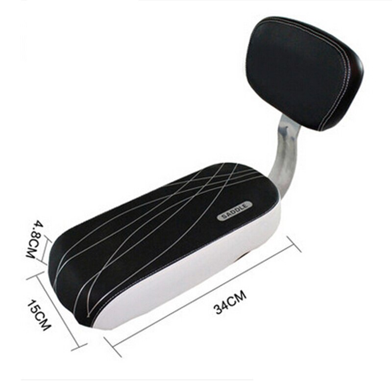 WEST BIKING Bicycle Rear Tail Saddles Seats Soft Adult Backrest Cycling Cushion Back Support Bike Road Seat Cycle Rear Backrest: black white backrest