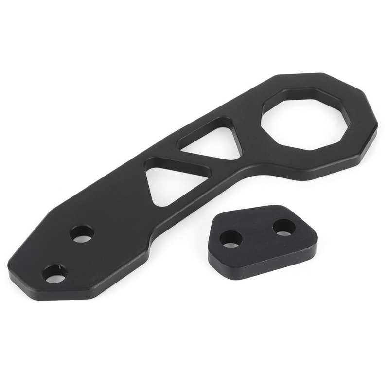 trailer towing hitch Auto Towing tools Rear Tow Hook Black Aluminum Alloy Universal Racing Car Trailer Tools 260 x 108 mm