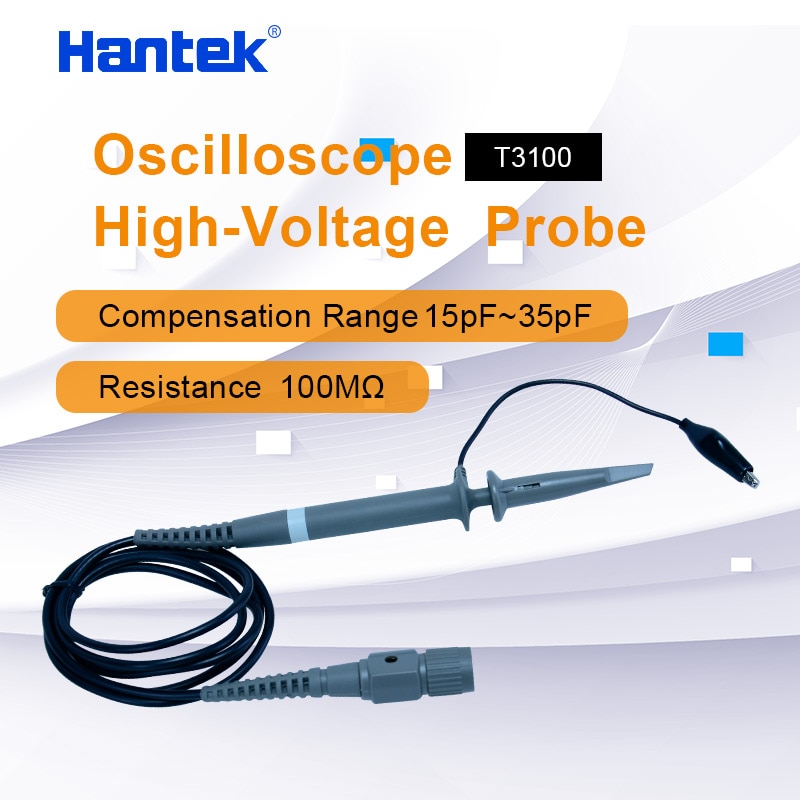 Hantek – sonde à haute tension x100, pour oscilloscope 100MHz, sonde à haute tension Passive X100