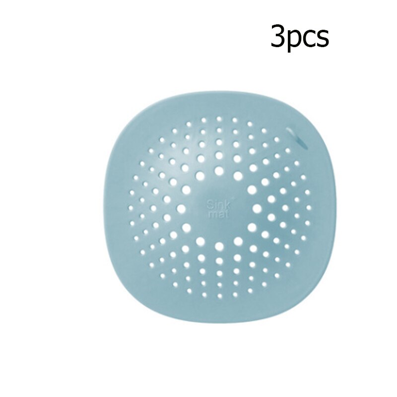 attrape cheveux douche,Bouchon collecteur de cheveux, filtre de cuisine domestique, Anti-colmatage universel, douche, salle de bain, 3 pièces: C