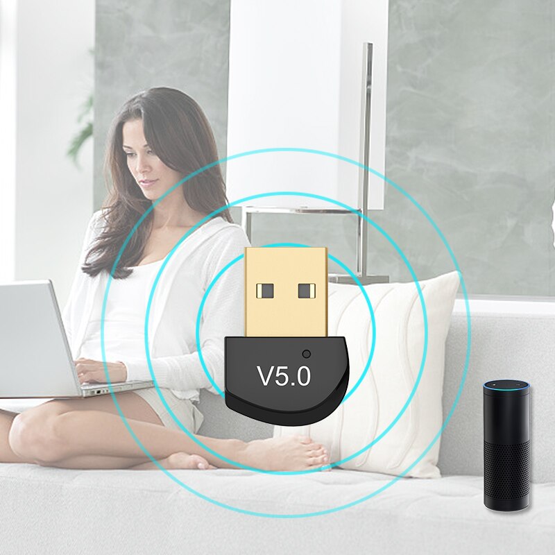 Creacube Wireless USB Bluetooth-Compatible 5.0 Adapter Dongle Music Sound Receiver Adaptador Transmitter For PC BR8651