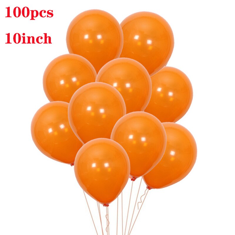 glad halloween fest dekorasjonssett helium luftfolie ballonger gresskar flaggermus halloween tema ballong banner svart oransje ballong xn: Iriserende