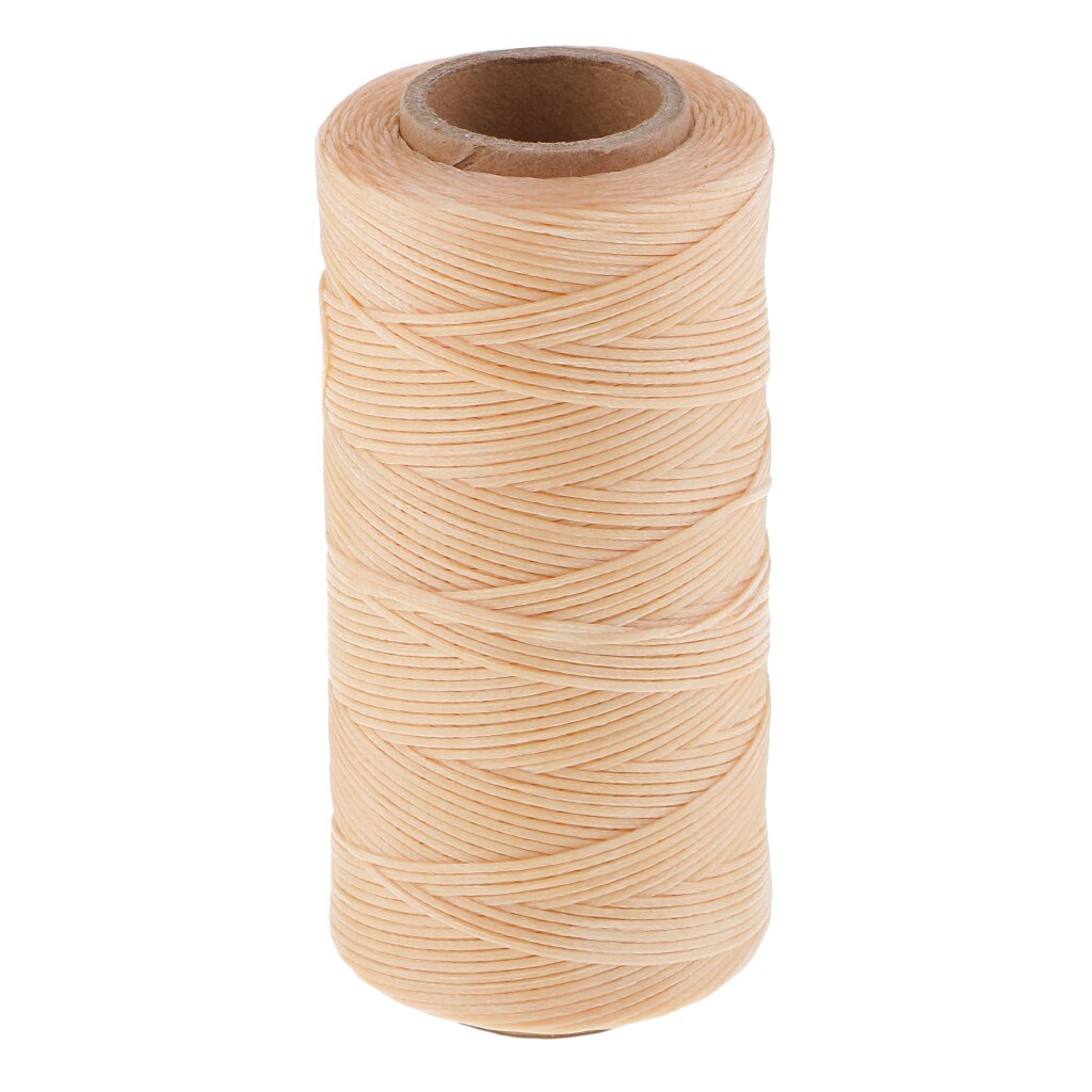 1 Spool 200m 1mm Polyester Flat Waxed Thread for Leather Sewing, Shoe Clothes Repair: S07