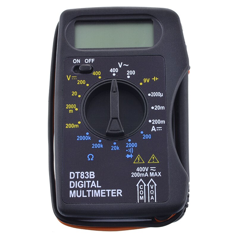 DT83B Pocket Digital Multimeter Ammeter Voltmeter DC/AC Ohm Voltage Tester Probe Electrical Instruments