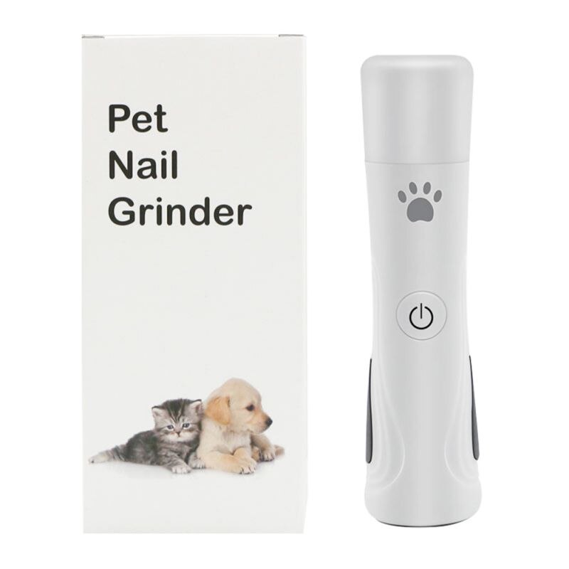 LED Pet Dog Nail Grinder And Clippers 3-Speed Rechargeable Electric Pet Nail Trimmer Painless Paws Grooming Trimming Tools: Default Title
