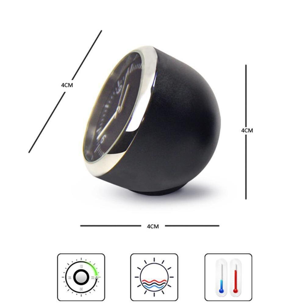 Car Clock Hygrometer Thermometer Mini Auto Luminous Automotive Dashboard Styling Clock Interior Accessories Clock Qua R5N6