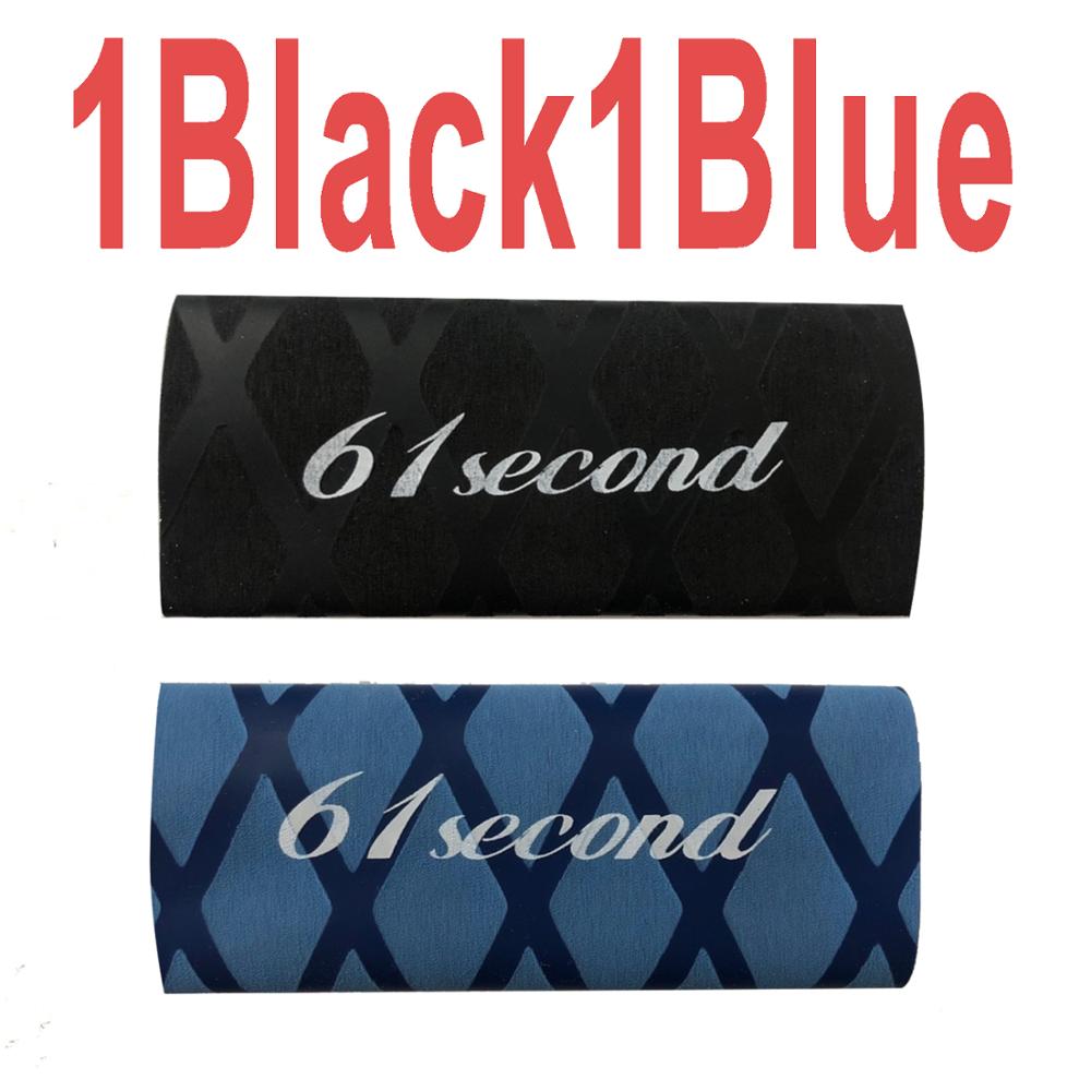 2pcs 61Second overgrip for table tennis racket handle tape heat-shrinkable ping pong set bat grips sweatband Accessories: 61s1Black1Blue