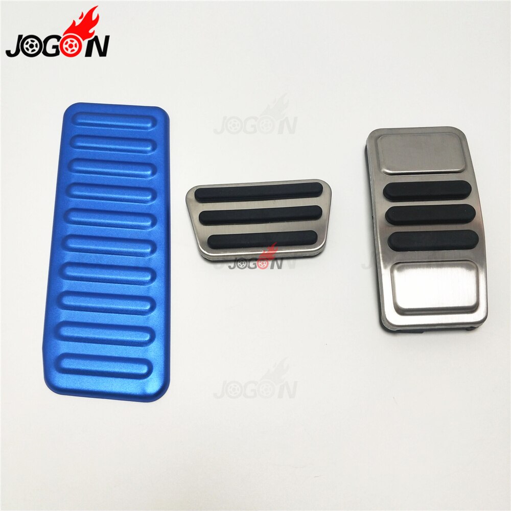 Op Voor Ford Mustang Auto Gaspedaal Voetpedaal Gas Brandstof Brake Plaat Voetsteun Cover Roestvrij staal