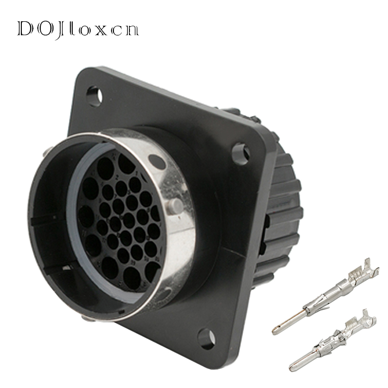 1 Set 31 32 48 Hole ITT Aviation Wiring Socket Waterproof Male Female Connector Plug Plastic Shell 192900-0425 192900-0475: 31p male