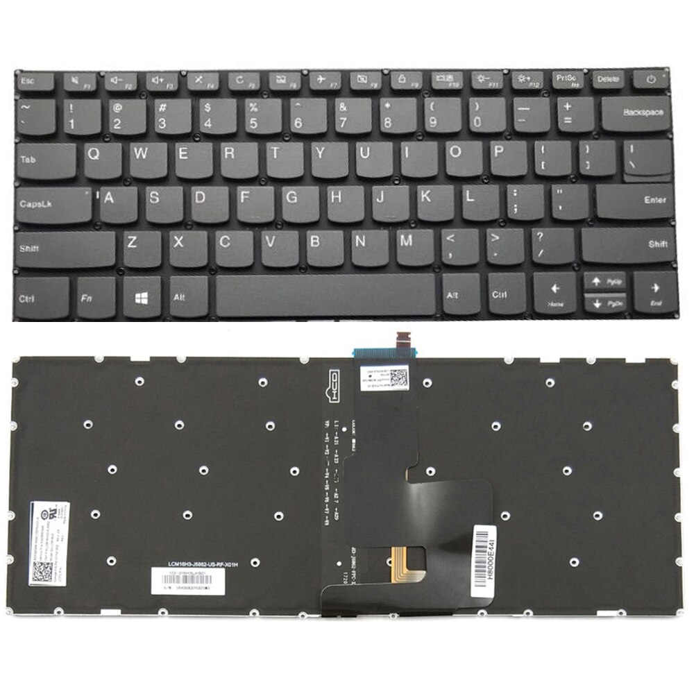 Laptop Replacement Keyboard for Lenovo IdeaPad 320-14ISK 320S-14IKB 320S-14IKBR US Layout with Backlight