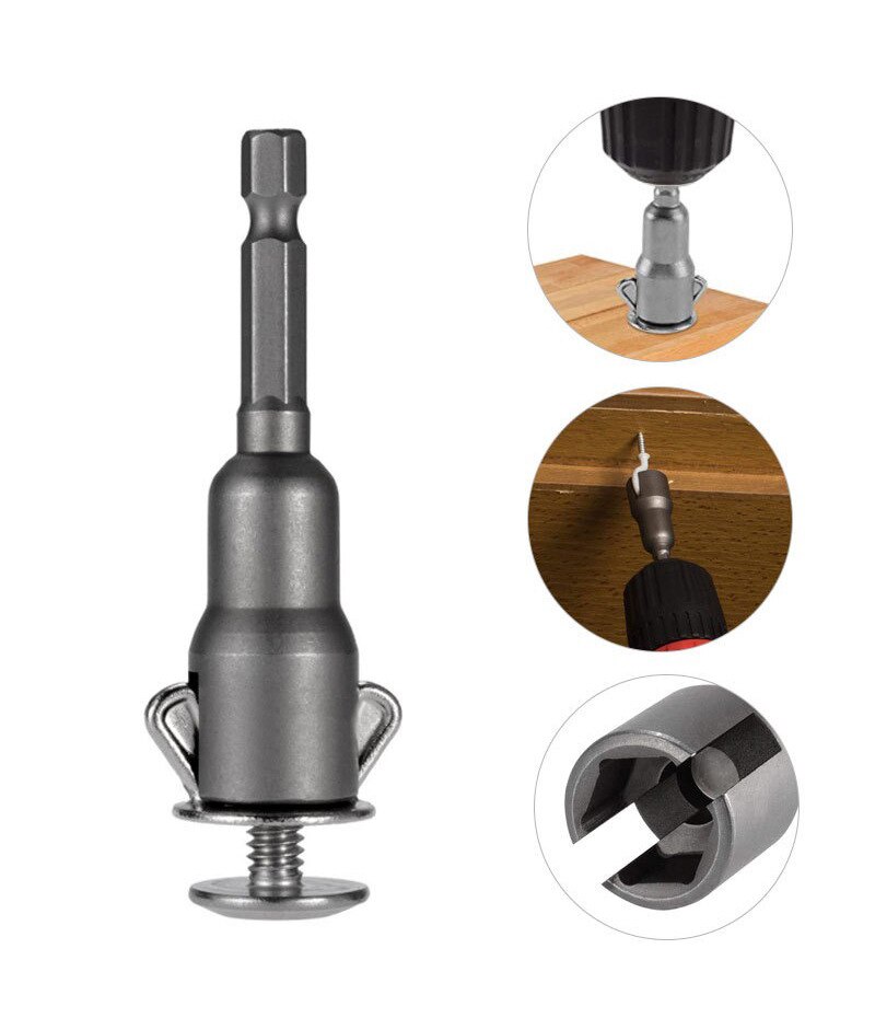 1/4in Vleugel Moer Boor Socket Wrench 6.35Mm Hex Shank Socket Adapter Moer Voor Boormachine Adapter sleuven Elektrische Schroevendraaier