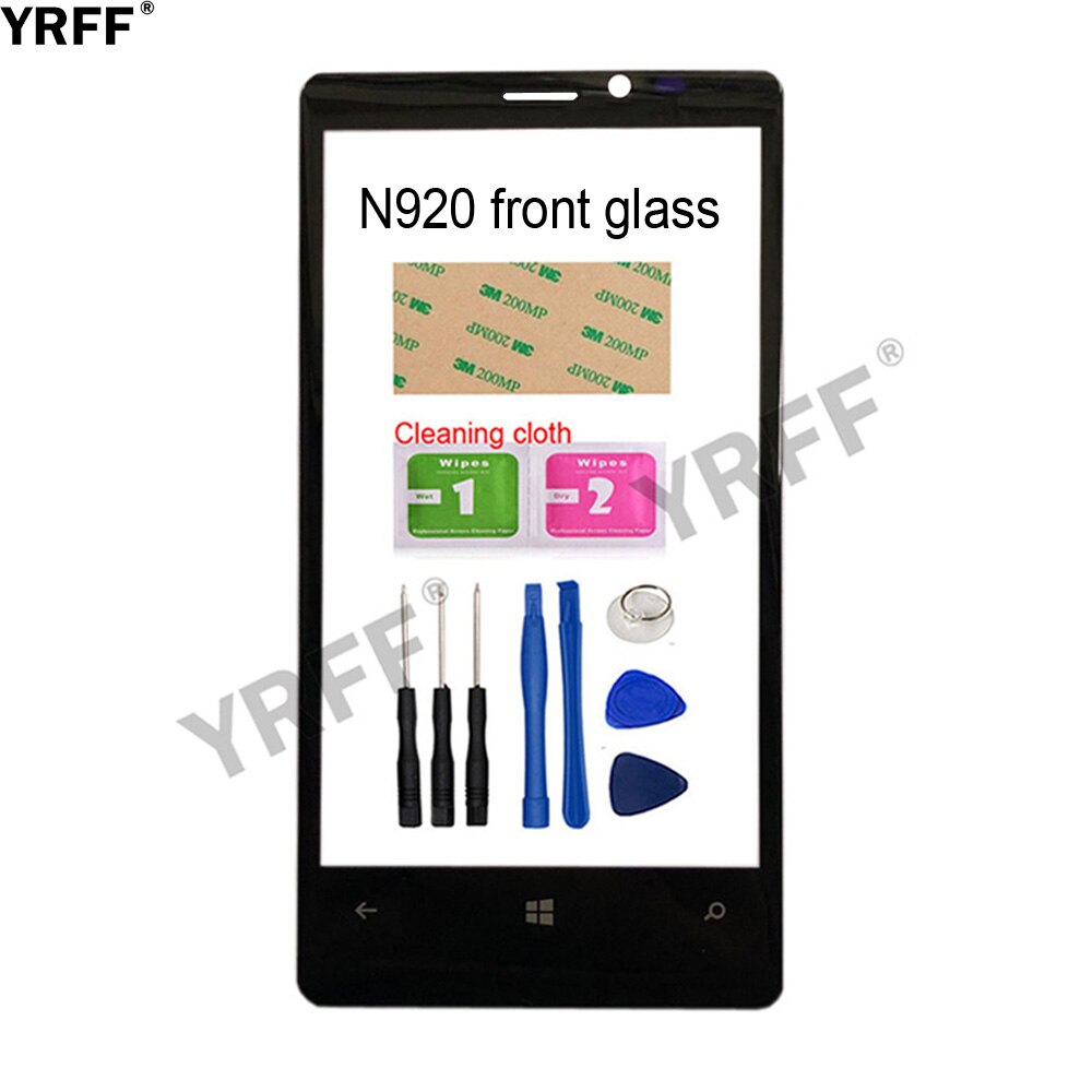 4.5 ''N920 (Geen Mobiele Touch Screen) Outer Glas Voor Nokia Lumia 920 N920 Voor Glas Panel Vervanging