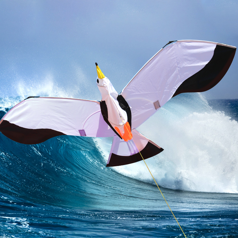 3D Enkele Lijn Seagull Vliegers Sport Strand Met Kite Handvat En String Makkelijk Te Vliegen