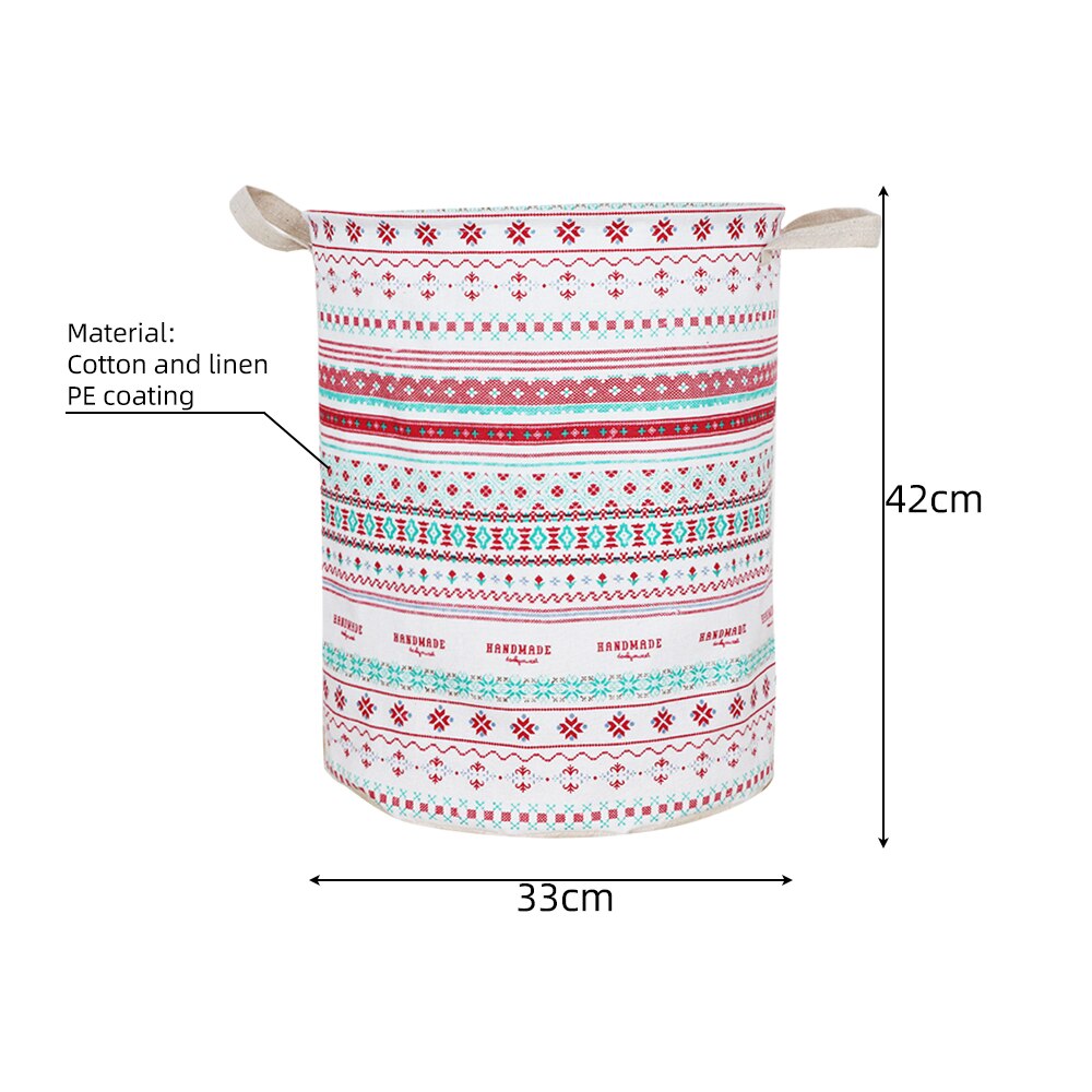 Organisator Canvas Wasmand Waterdichte Grote Capaciteit Wasmand Vuile Kleren Opslag Mand Speelgoed Thuis Opslag Bin 45x35: 11