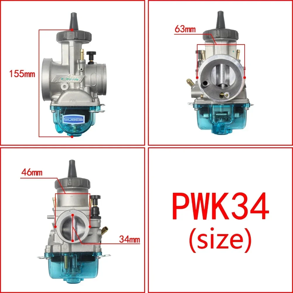 Racing Carburetor Keihin Pwk 38 '98 33/34/35/36/38/40/42mm For KTM 380 EXC 12 LT USA 1998 ATV motorcycle: Lavender