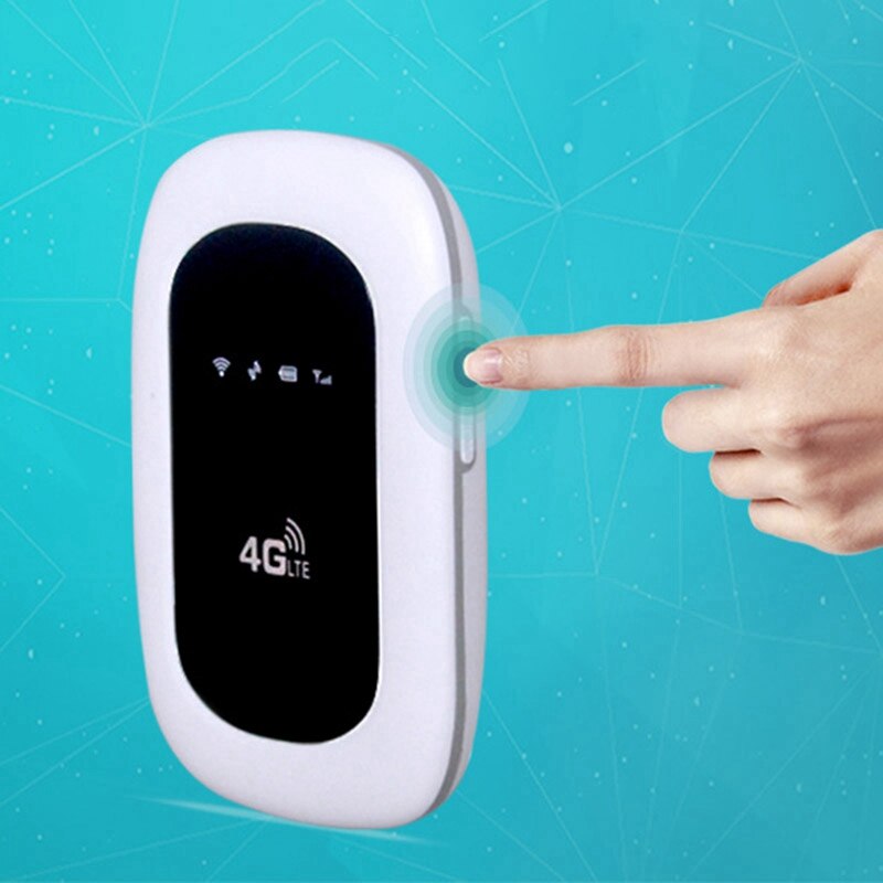4g trådlös router mifi lte bil bärbar wifi mobil hotspot telefon internetenhet med sim-kortplats