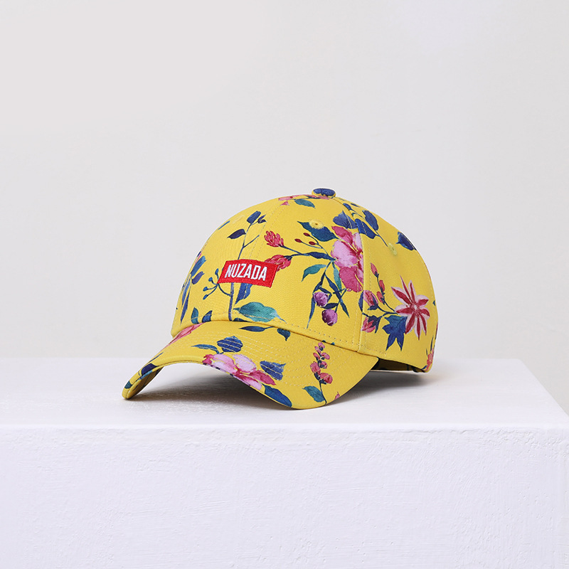Baseballpet heren dames bloemen verstelbare snapback pet straat hiphop petten stijl: Pioen