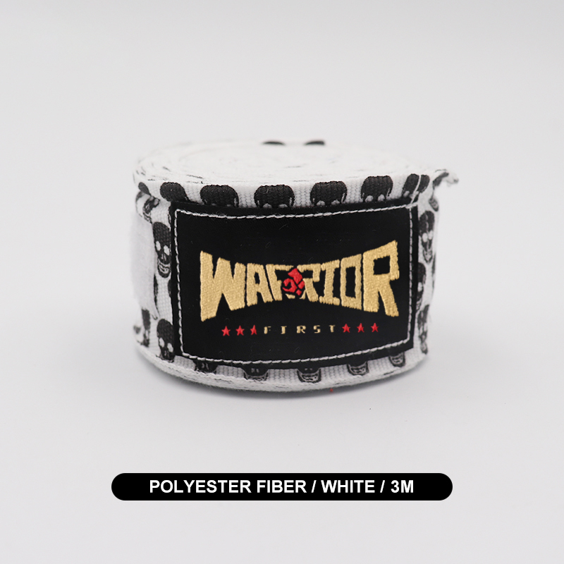 Envolturas de mano de boxeo MMA, Muay Thai, Kick Boxing, vendas de entrenamiento, correas deportivas, 3M/5M de longitud, estampado de Calavera, 1 par: Verde militar