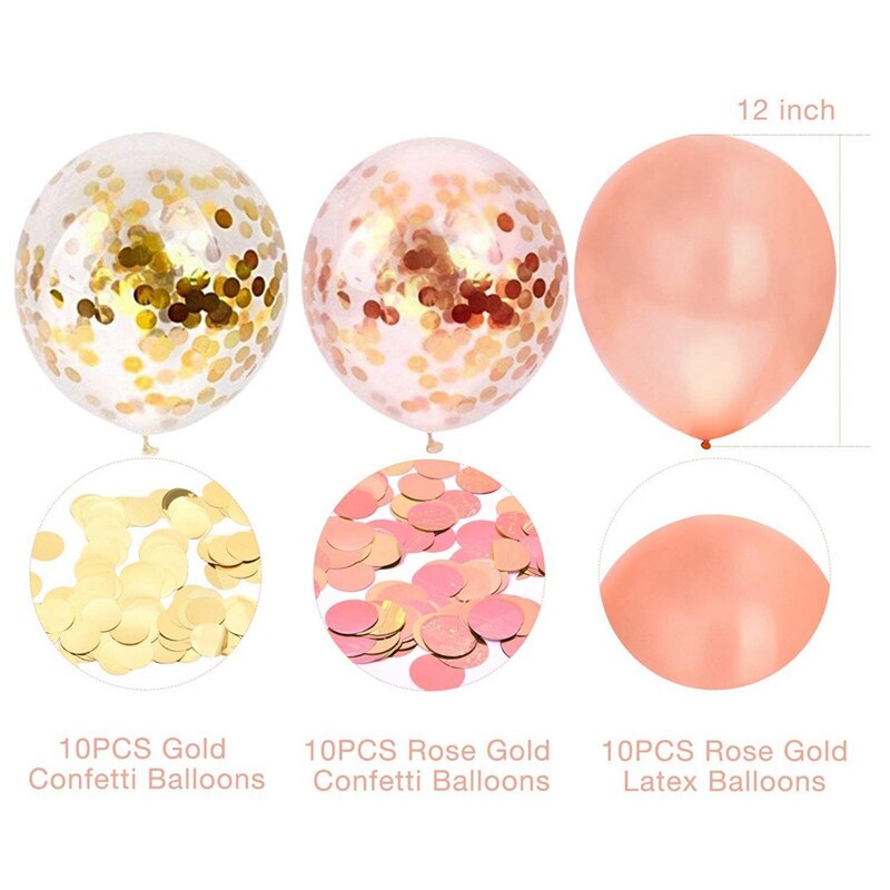 30Pcs Party Decoration Latex Balloons & 90Pcs Foil Number Balloons 18Th Anniversary Birthday Party Decor