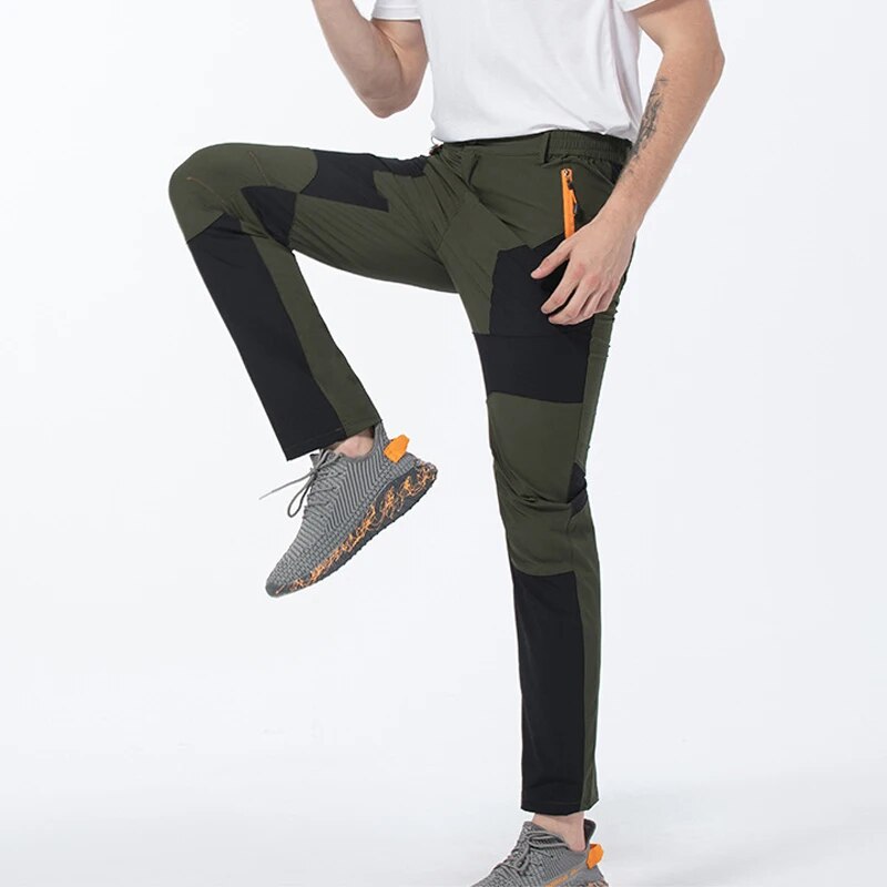 Pantalones de senderismo de verano para hombre, resistentes al desgaste, prevención de salpicaduras de agua, secado rápido, a prueba de rayos UV, elásticos, finos, para acampar, AD145