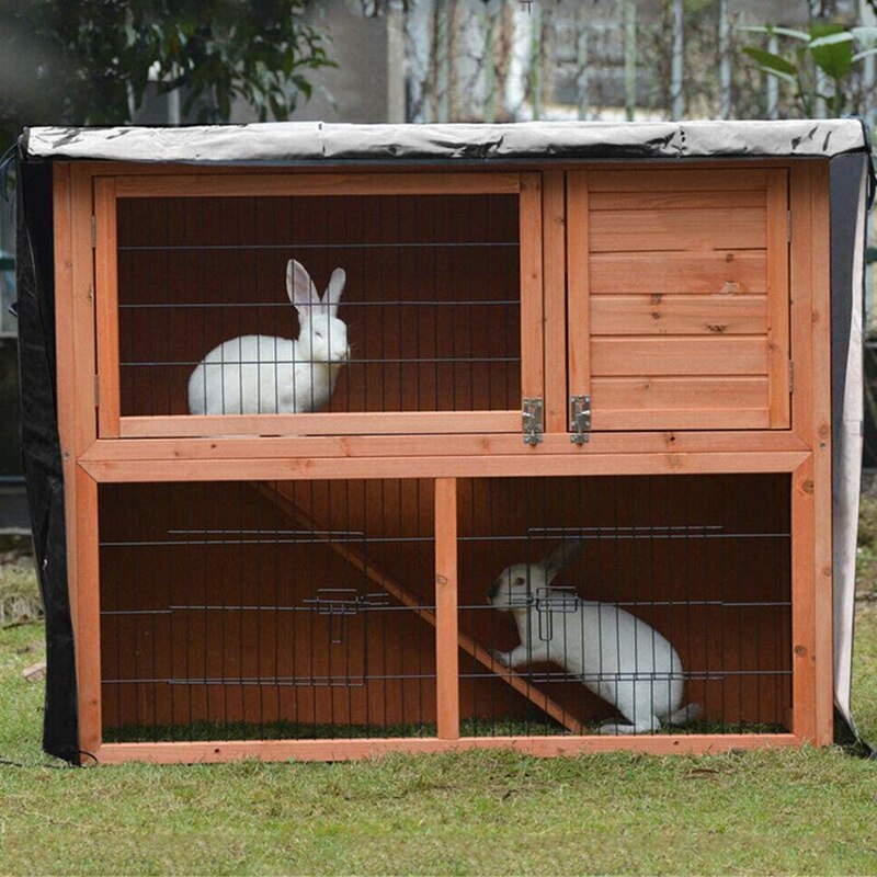 4FT Konijnenhok Cover Farm Animal Kooi Winddicht Cover Pet Bunny Kooi Stofkap Waterdichte Stofkap Eenvoudige Reiniging
