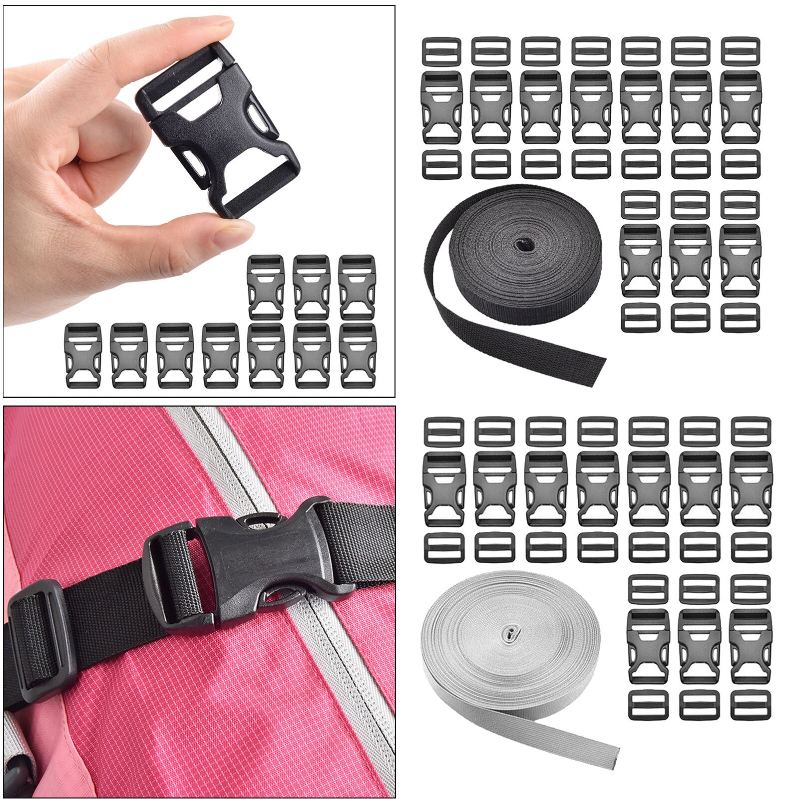 Adjustable Tie Down Straps, Lashing Straps, Adjustable Buckle Tie-Down Straps for Motorcycle, Cargo, Truck,Trailer, Luggage