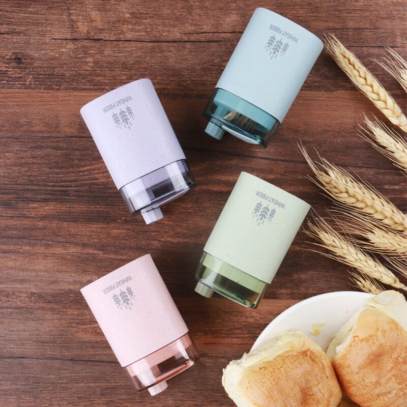 Automatic Pop-up Toothpick Box Toothpick Holder Container Wheat Straw Household Table Toothpick Storage Box Toothpick Dispenser