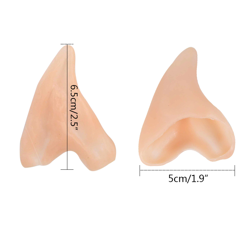 1 paio di orecchie da elfo in reticolo fata angelo vestire orecchie finte puntelli forniture Cosplay mezza orecchio festa di Halloween puntelli foto decorazioni natalizie