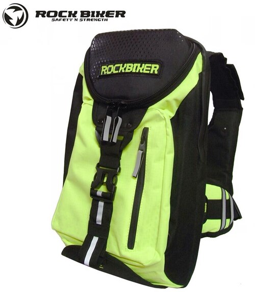 Rock biker Business Excelsior Pack Rugzak Laptop Tablet Rugzak Tas zwart/groen waterdichte rugzak