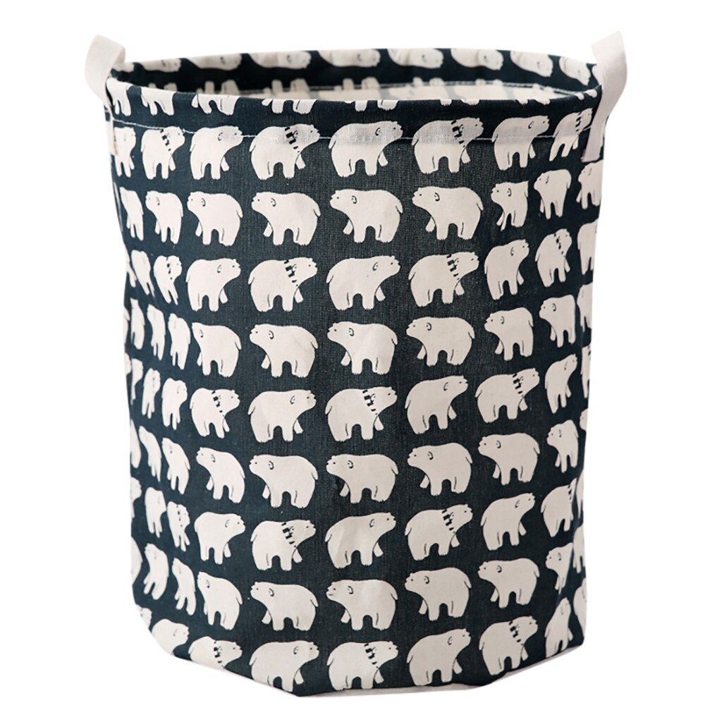 Mode Gedrukt Huishoudelijke Opvouwbare Speelgoed Kleding Opbergtas Wasmand Panier Rangement Wasmand Cesto Ropa Sucia