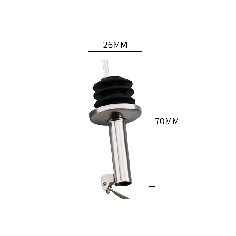 1Pc Olie Fles Stopper Lock Plug Seal Lekvrije Wijnfles Stopper Schenker Tuit Pourer Kurk Wijn Giet uitloop Dispenser: D