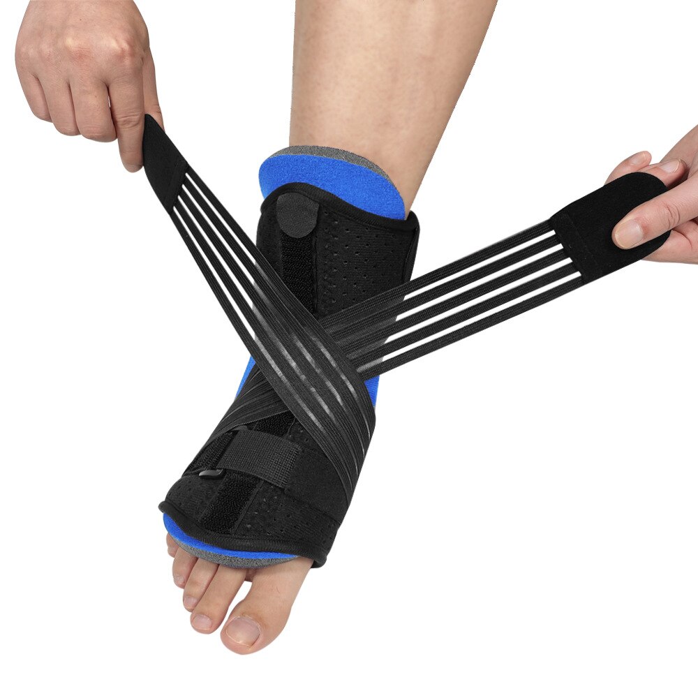 1 stk fotortose stabilisator justerbar plantar fasciitt ryggskinnefrakturer ankelstøtte hjelpe plantar ortotiske støttesmerter