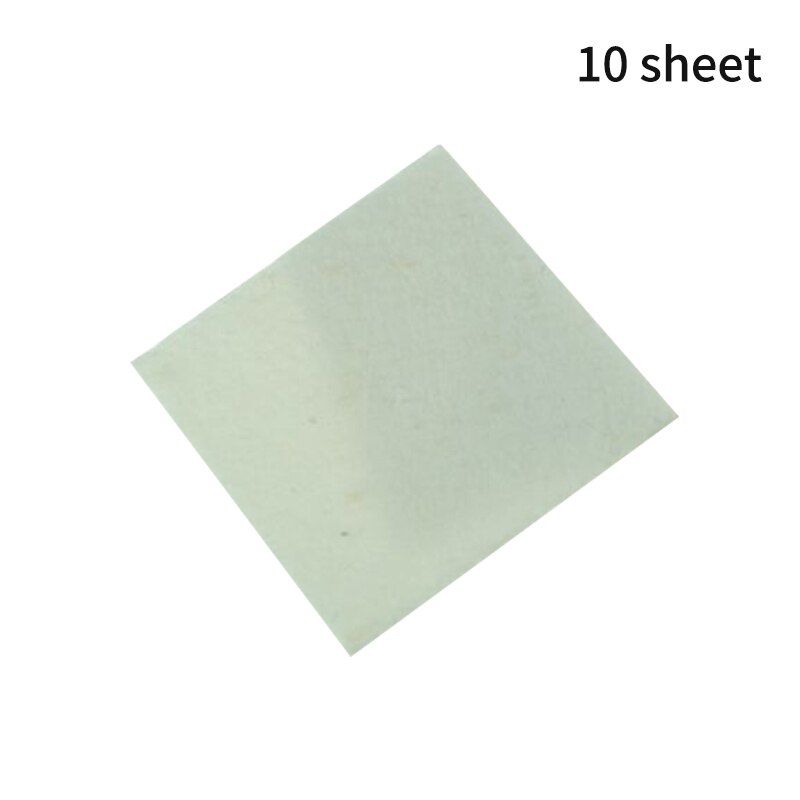 50 pièces de papier en Fiber de verre céramique 70x70x1mm ménage carré four à micro-ondes verre Fusion papier outils ménagers