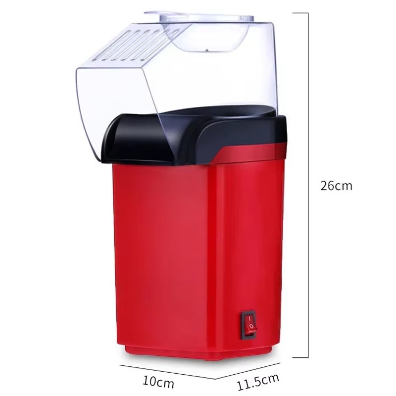 Macchina per popcorn Popper per mais senza olio ad aria calda sana, piccole pentole per popcorn domestiche Macchina per popcorn completamente automatica Snack natalizi
