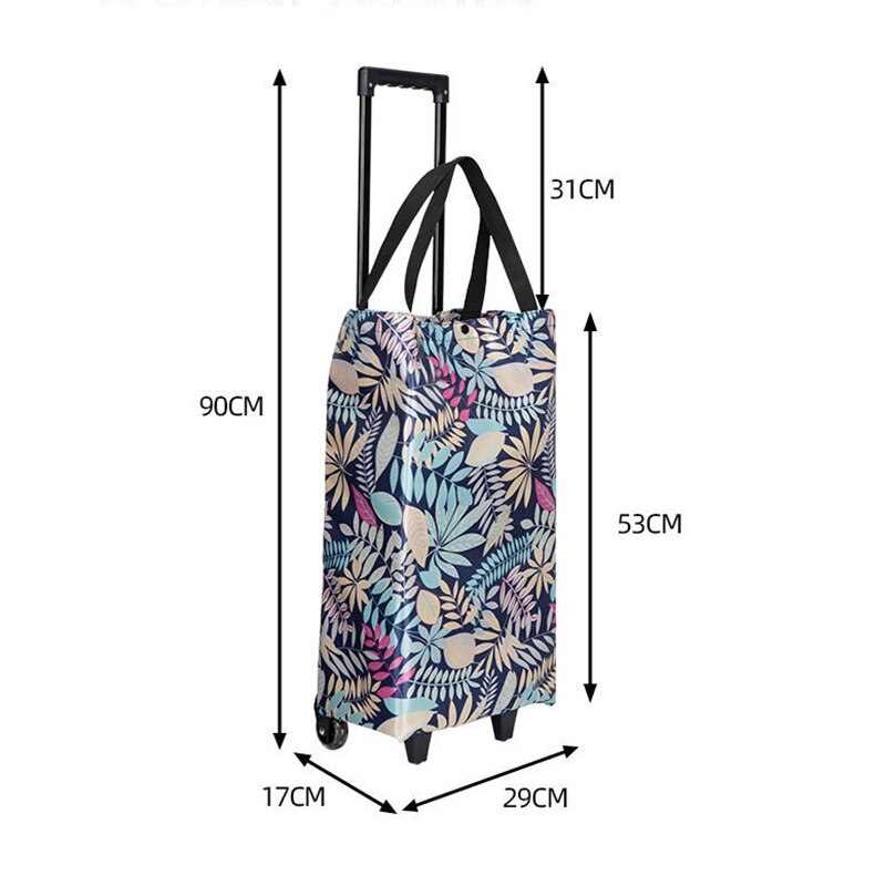 Kleine Pull Winkelwagen Carrying Boodschappentas Outdoor Camping Opvouwbare Trolley Thuis Winkelen Trailer De Markt