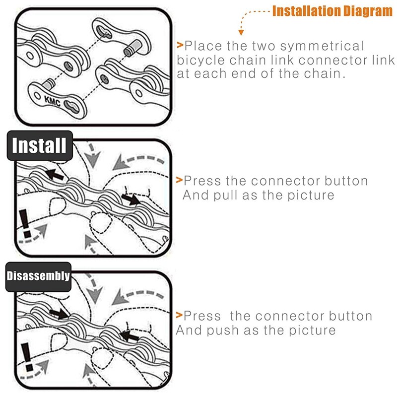 10 Pairs Mountain Bicycle Bike Chain Quick Connector Link for 10 Speed Quick Coupling