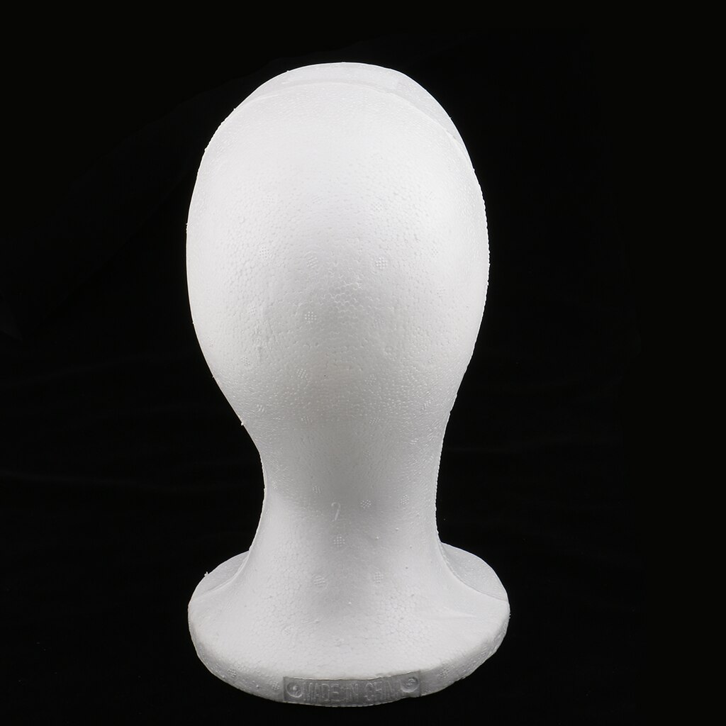 1 stuk vrouwelijke piepschuim mannequin mannequin hoofd model pruiken hoeden brillen displaystandaard wit voor huisdecoratie