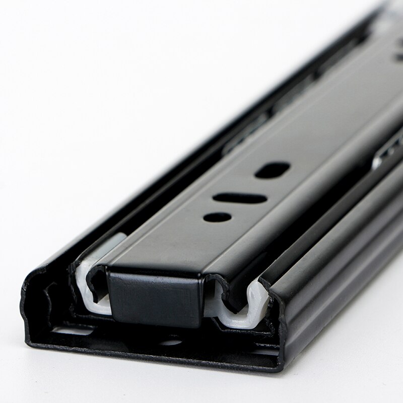 Drawer slide metal buffer mute drawer slide rail soft close drawer guide rail three-section cabinet slide rail furniture