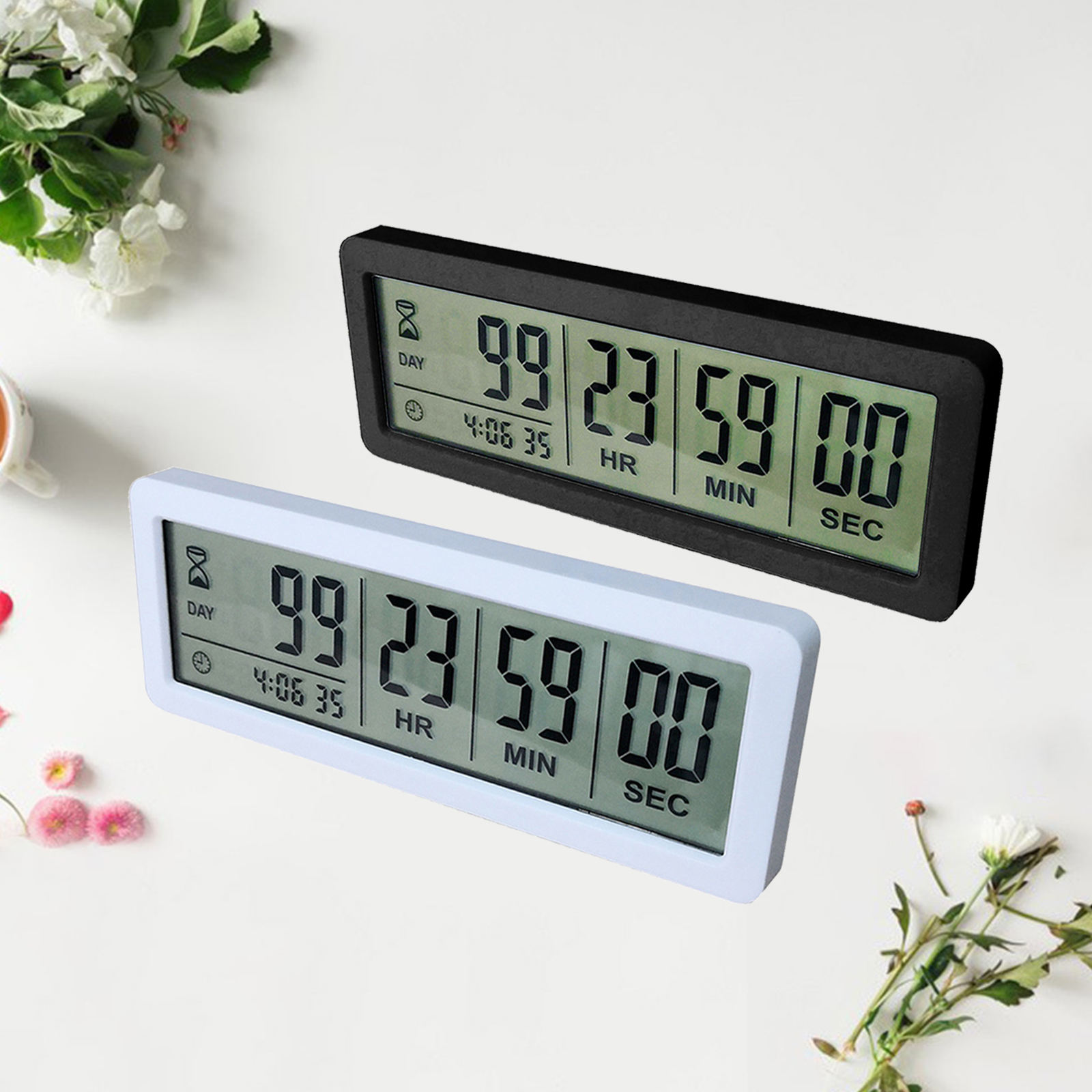 Digitale Timer Timer Klok Groot Scherm Count Down Dagen Timer Voor Onderzoek Pensioen Keuken
