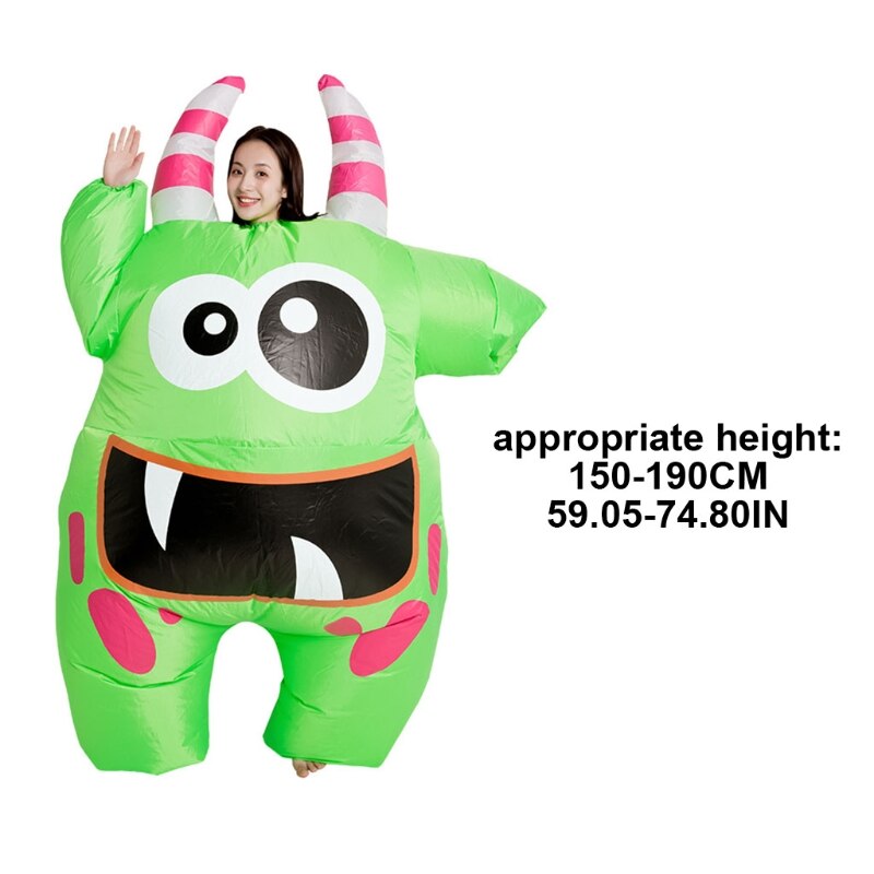 Disfraz inflable de Halloween para adulto, muñeco de dibujos animados, nave espacial, festiva