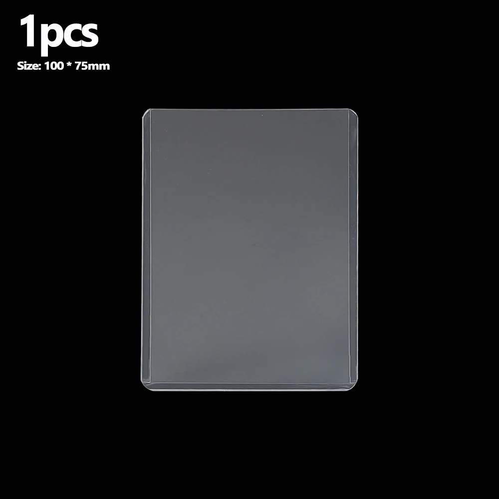 Fundas transparentes para tarjetas de juego, Protector exterior para tarjetas, fundas para carpetas de postales comerciales para tarjetas deportivas, para niños, 1-20 piezas: Azul