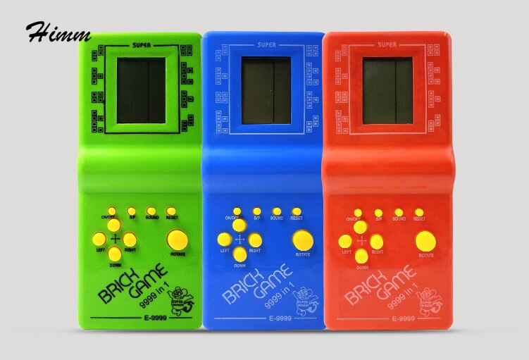 Klassieke Tetris Snake Handheld Game Spelers E-9999 Lcd Elektronische Handheld Game Console Speelgoed Childhoold Riddle Educatief Speelgoed