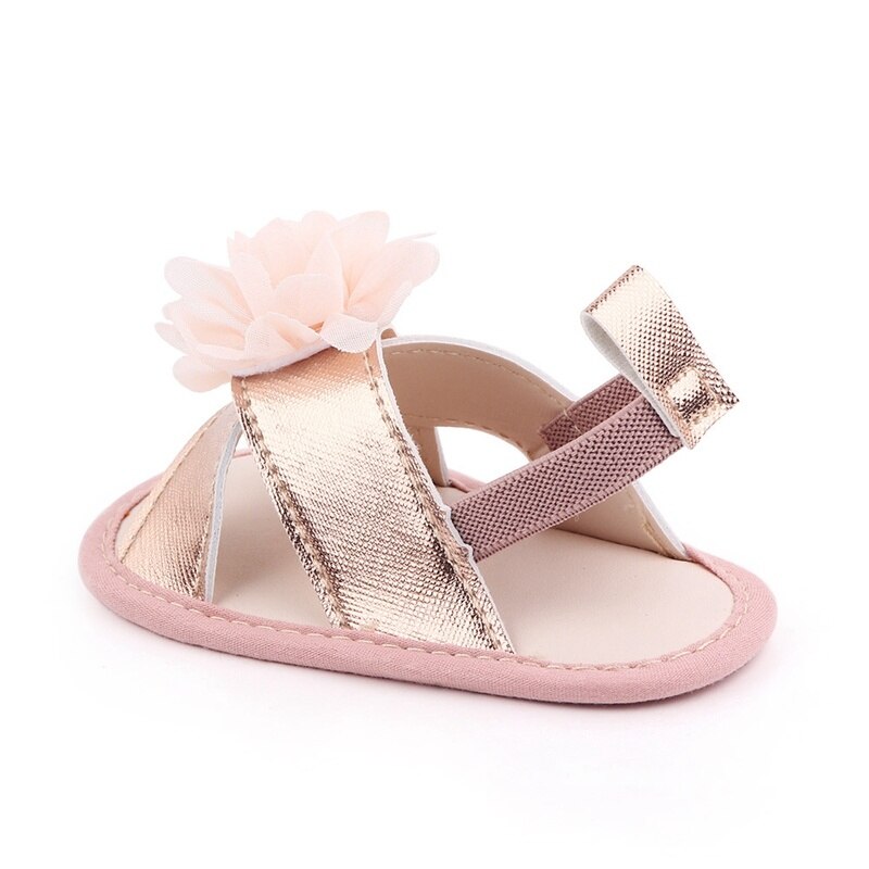 Sommer Baby Mädchen Sandalen Prewalker neugeboren Kind PU Leder Blume Kleinkind Neugeborenen Prinzessin Weiche Sohlen Anti-Unterhose lässig Baby schuhe