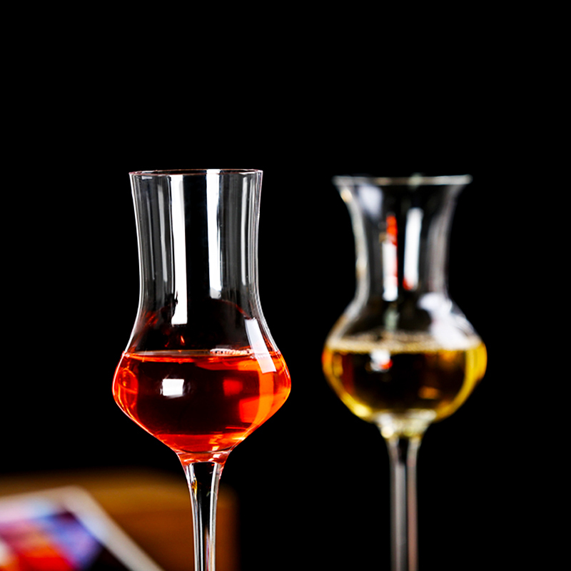 Copa de cristal de tulipán de cintura esbelta para cata de vinos, uso exclusivo, copa de licor, copa de vino, copa de champán para bodas, copa con aroma a bar.