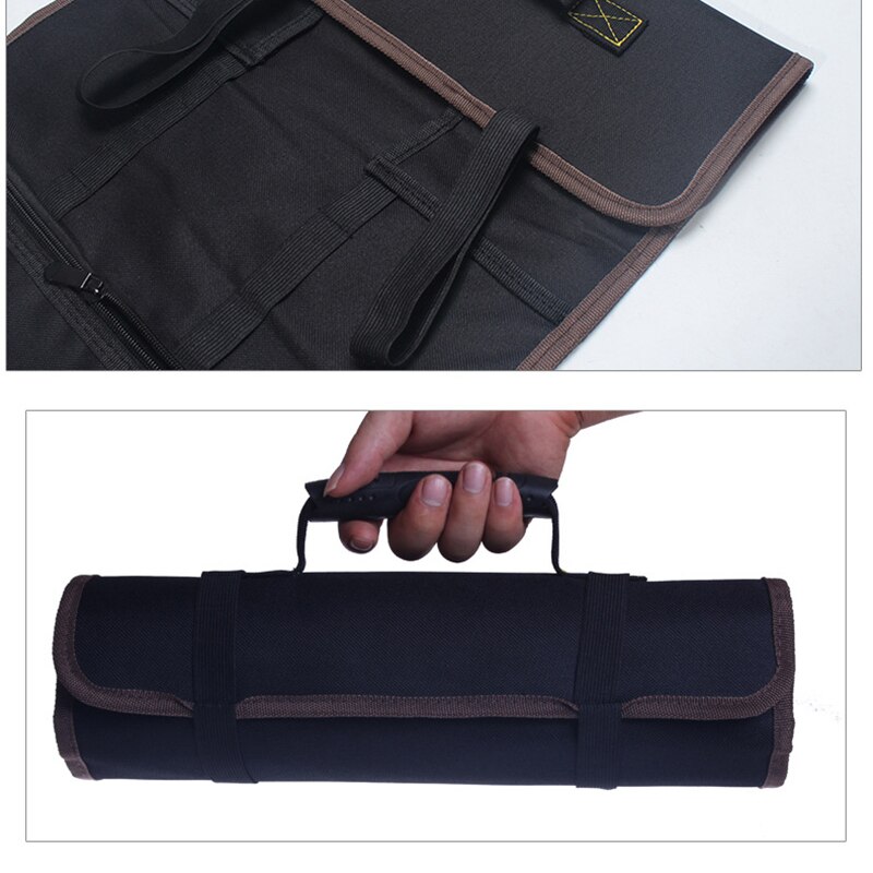 Multifunctionele Tool Zakken Praktische Handgrepen Oxford Canvas Beitel Roll Zakken Voor Gereedschap Instrument Case 3 Kleuren