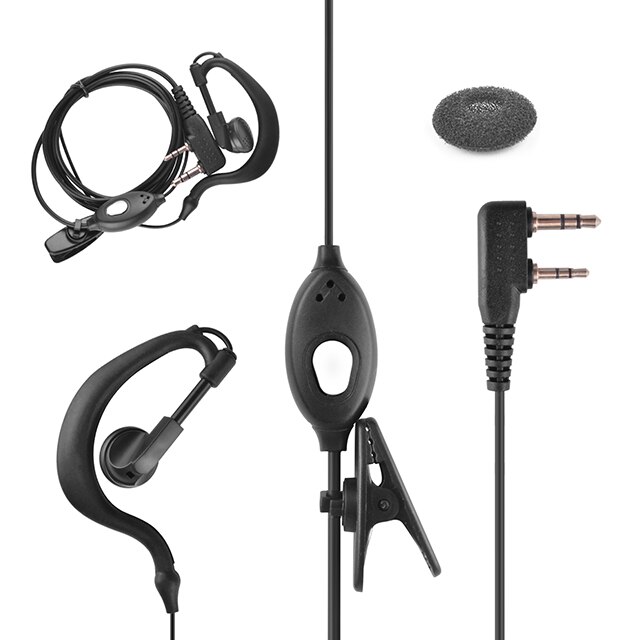Oortelefoon Voor Baofeng BF-888S UV5R Walkie Talkie G-Stijl 1-Wired Headset K Plug Met Ptt & In-Line Microfoon