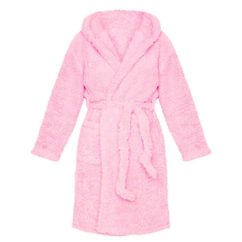 Plus Cartoon Self Belted Hooded Robe main image 0