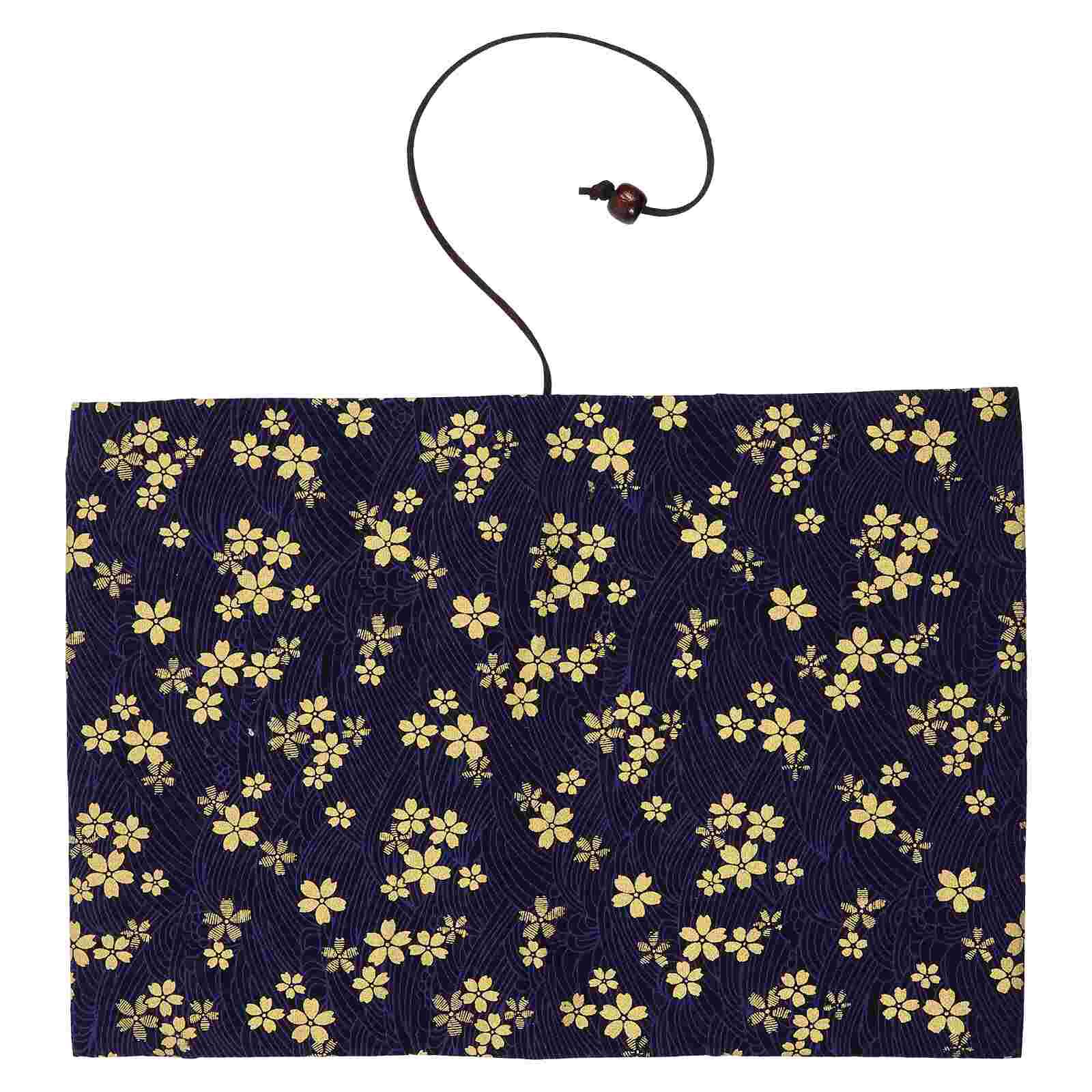 1pc Blossoms Pattern Book Cover Gold Stamping Book Sleeve School Supplies: Default Title