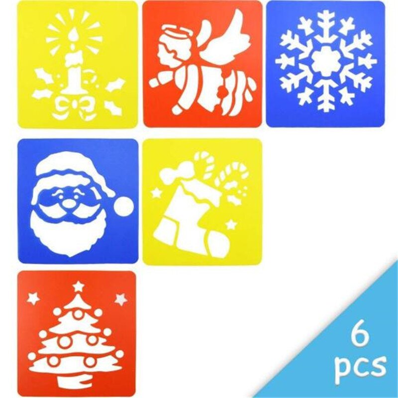 6Pcs Kinderen Multi Vormige Plastic Heersers Schilderij Tekening Sjabloon Stencil Kids Kinderen Leren Art Tool Kleurrijke Tekening Speelgoed